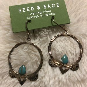 Seed & Sage Sterling Silver & Turquoise Earrings